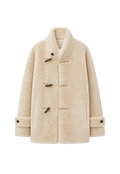 Fireladyfur Women's Long Sheepskin Jacket With Stand Collar“Dreamer”