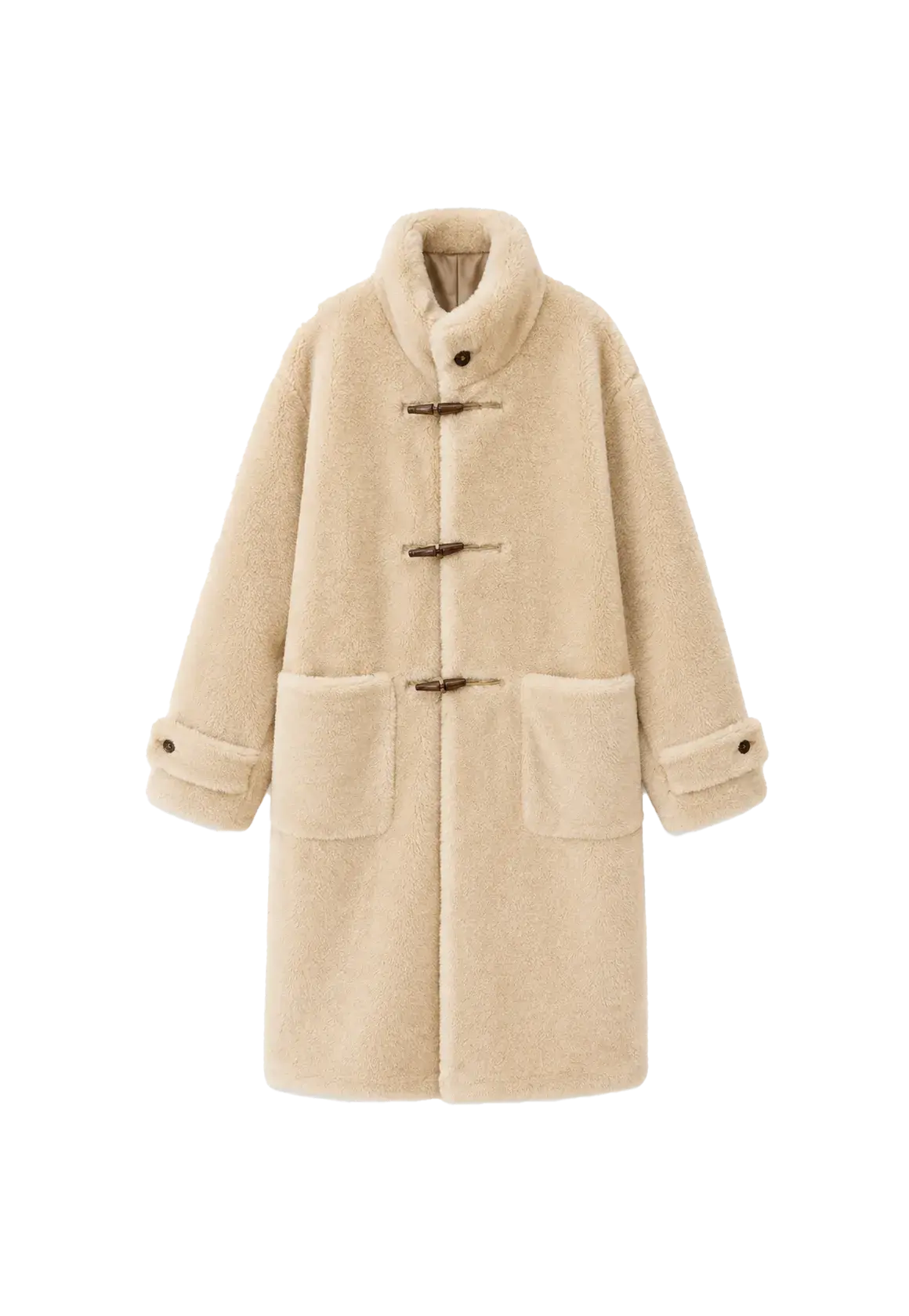Fireladyfur Women's Long Sheepskin Jacket With Stand Collar“Dreamer”