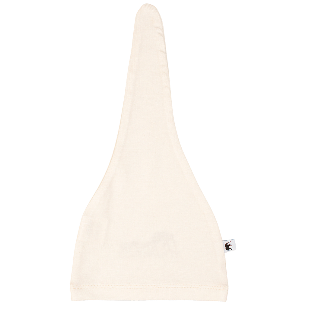 Gorro de bambú para bebé - CREMA