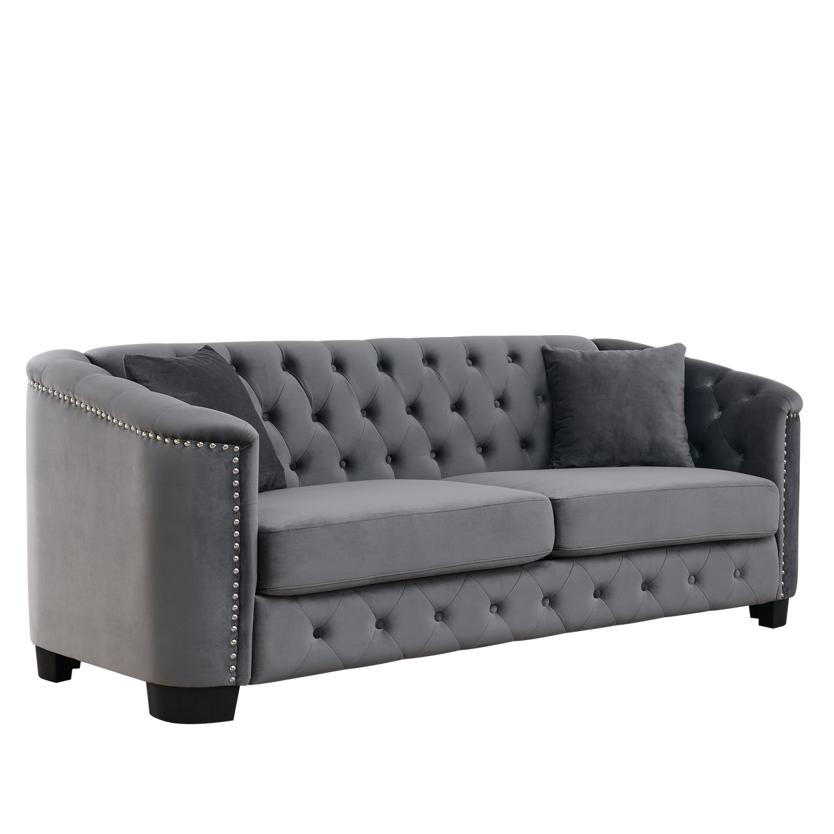 3-Seater + 2-Seater Combination sofa.Velvet Grey