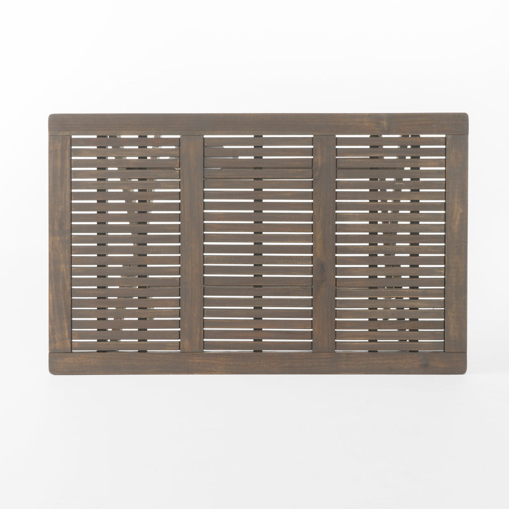 Juego de comedor plegable Positano, gris