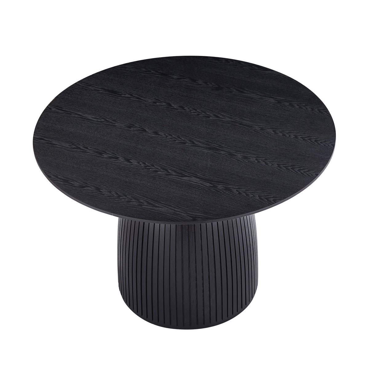 47.24 Inch MDF Dining Table Kitchen Table Small Space Dining Table for Living Room, Kitchen, Home, Apartment Black
