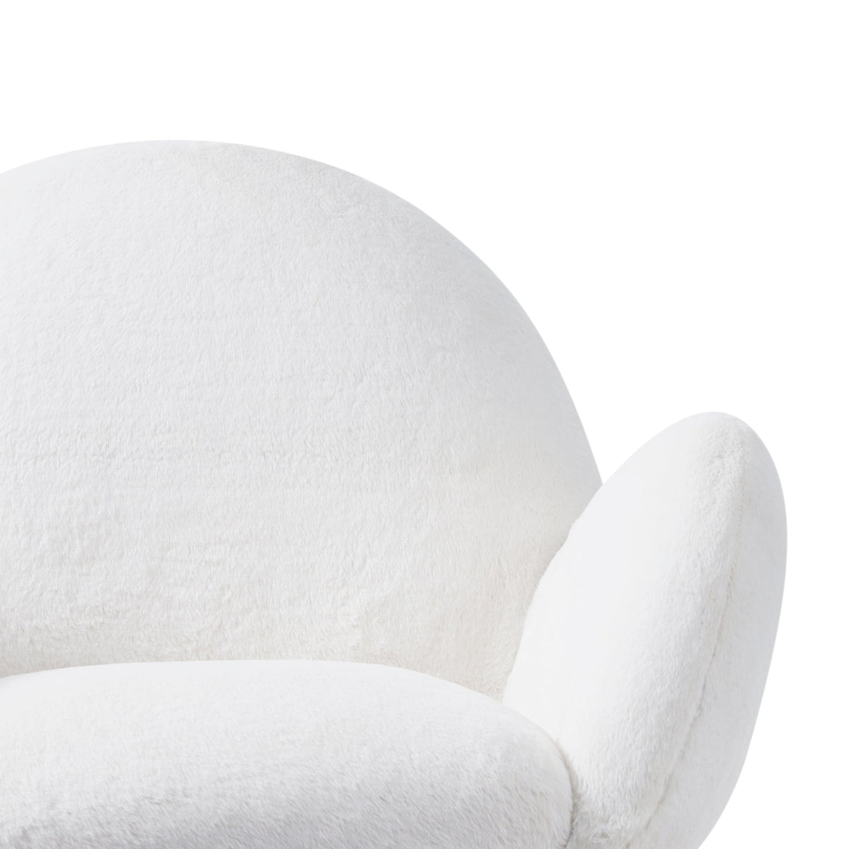 Pure Solid Wood Beech Frame Imitation Lamb Fabric Sofa Chair, Suitable for Living Room and Hotel