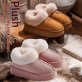 Fashionable Warm-heeled Cotton Slippers For Women