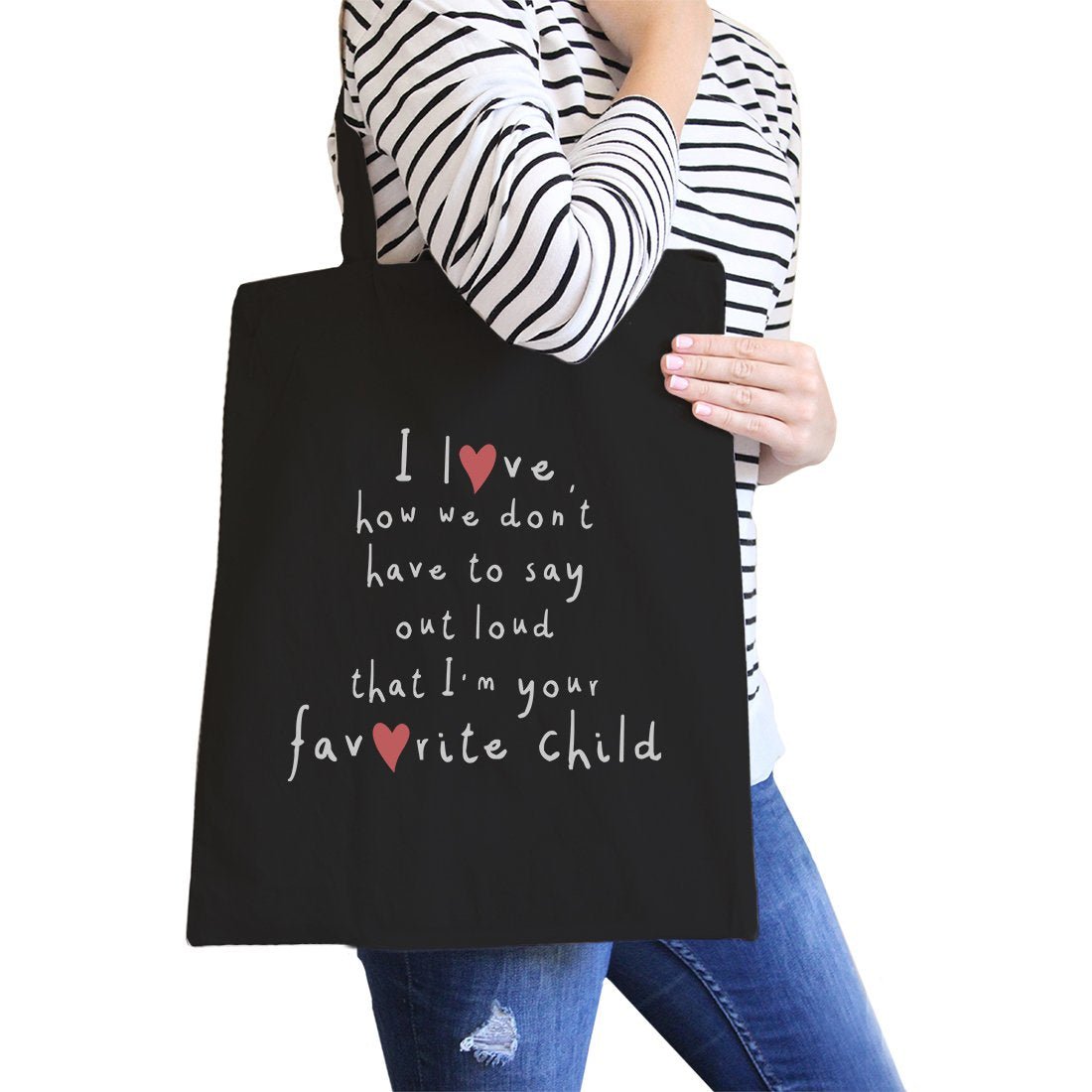 Bolso tote de hombro de lona de algodón pesado Favorite Daughter, ideal como regalo