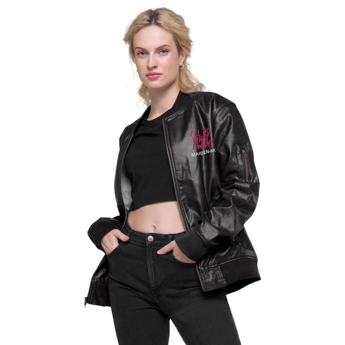 Skórzana kurtka bomberka REBEL GIRL