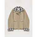 Fireladyfur Women's Retro Plaid Cotton Short Jacket | Loose Fit "Monsoon Climate"