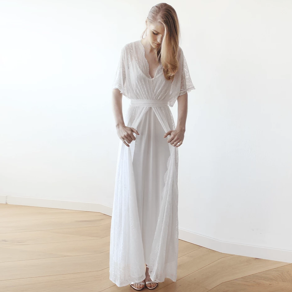 Curvy Bat Sleeves Dress #1417