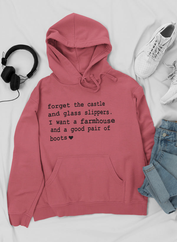 Sudadera "Olvida el castillo y los zapatos de cristal"