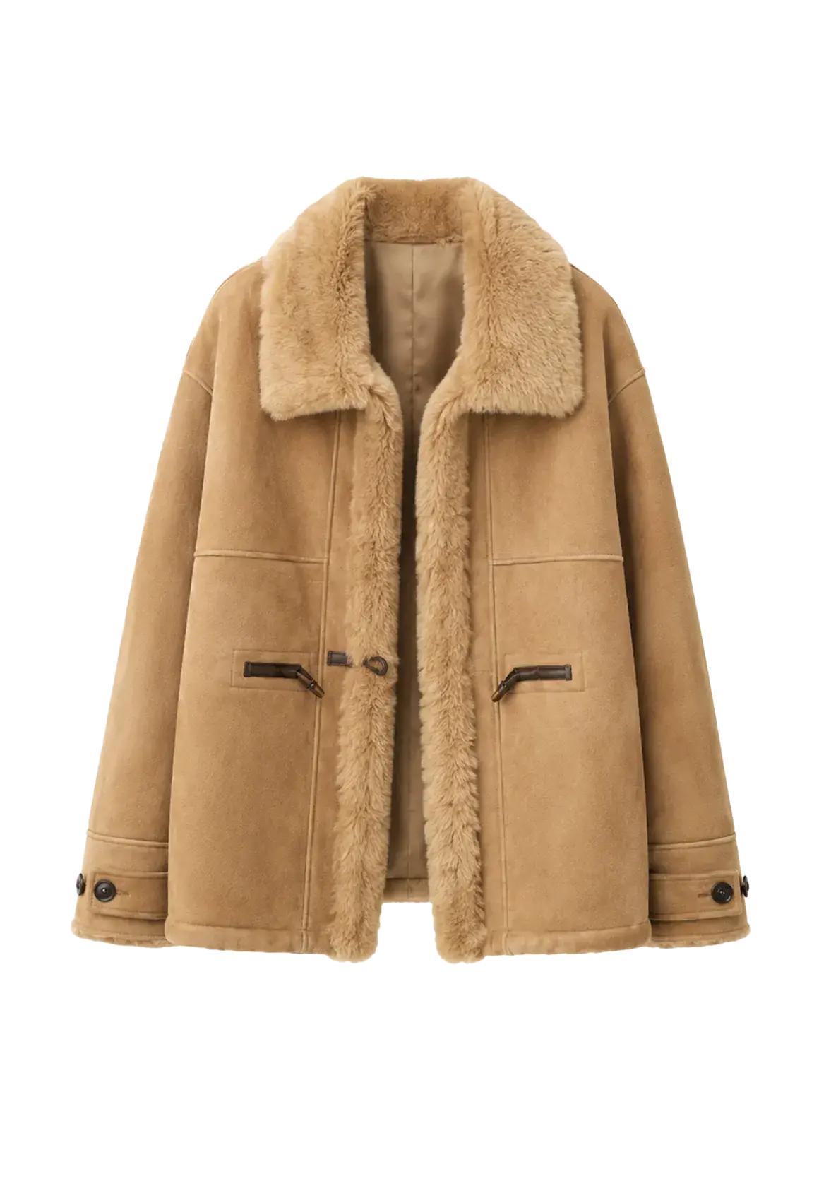 Firelady Fur Women‘s Shearling Jacket With Italian Tuscan Curly Wool Suede Collar“Glam Belle”