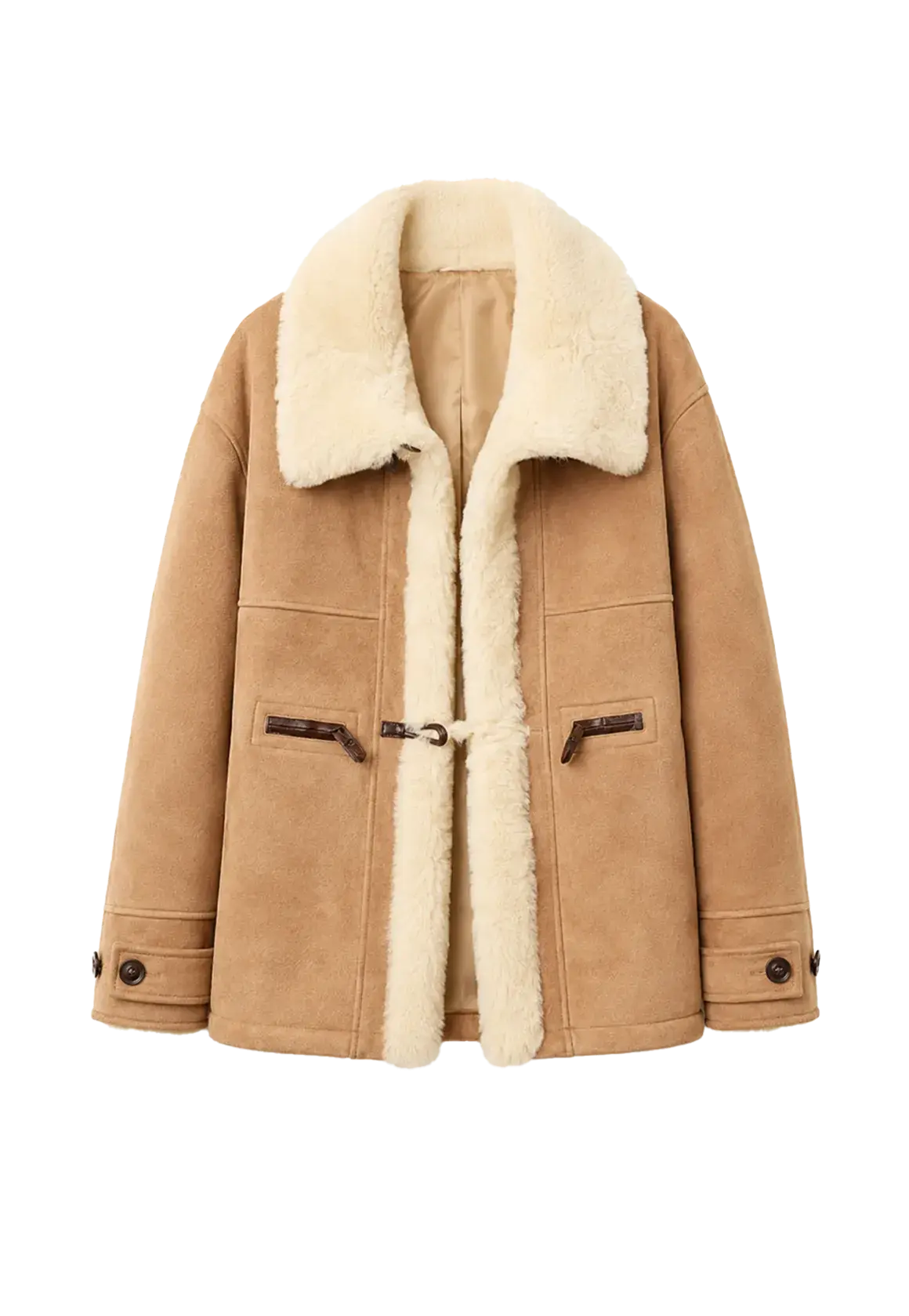 Firelady Fur Women‘s Shearling Jacket With Italian Tuscan Curly Wool Suede Collar“Glam Belle”