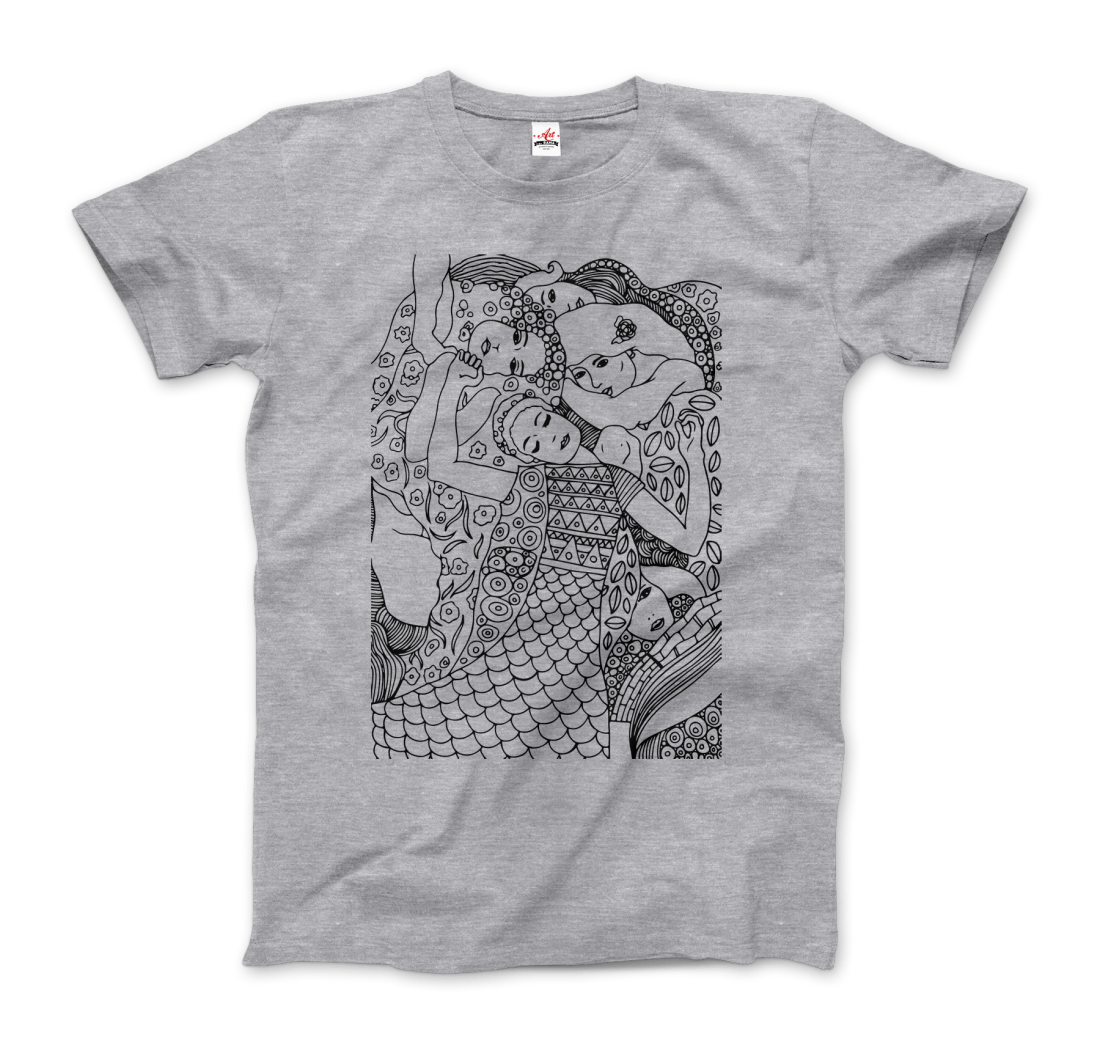 Gustav Klimt Jungfrun 1913 Skiss T-shirt