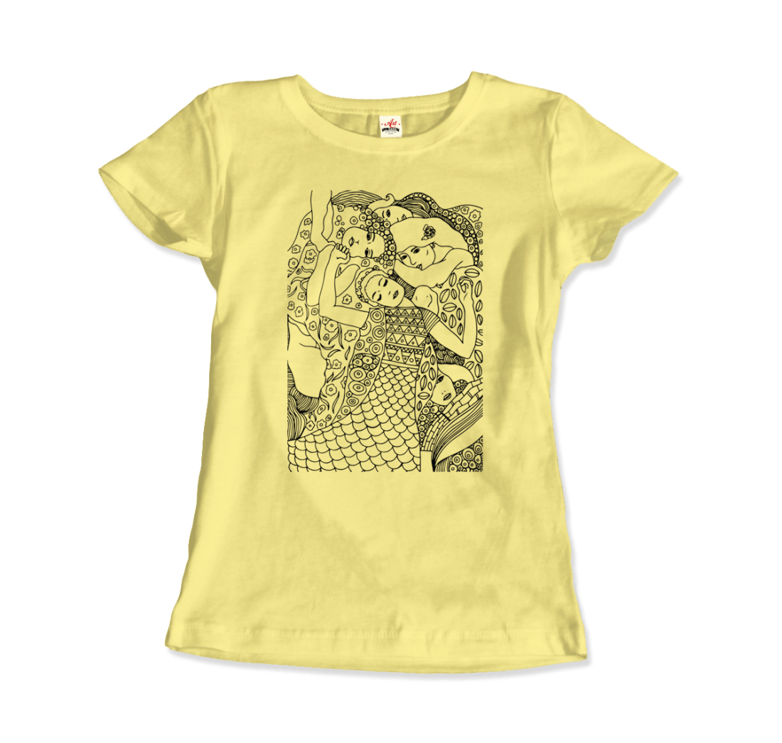 Gustav Klimt Jungfrun 1913 Skiss T-shirt