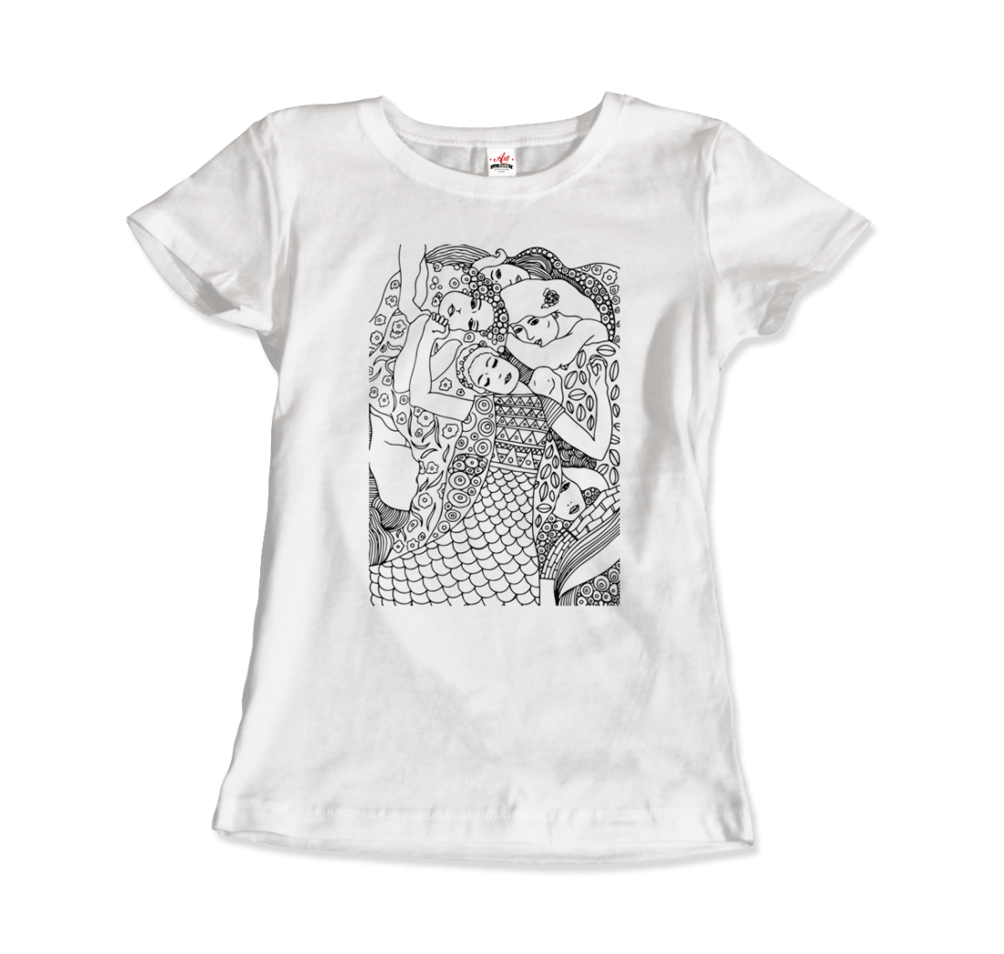Gustav Klimt Jungfrun 1913 Skiss T-shirt