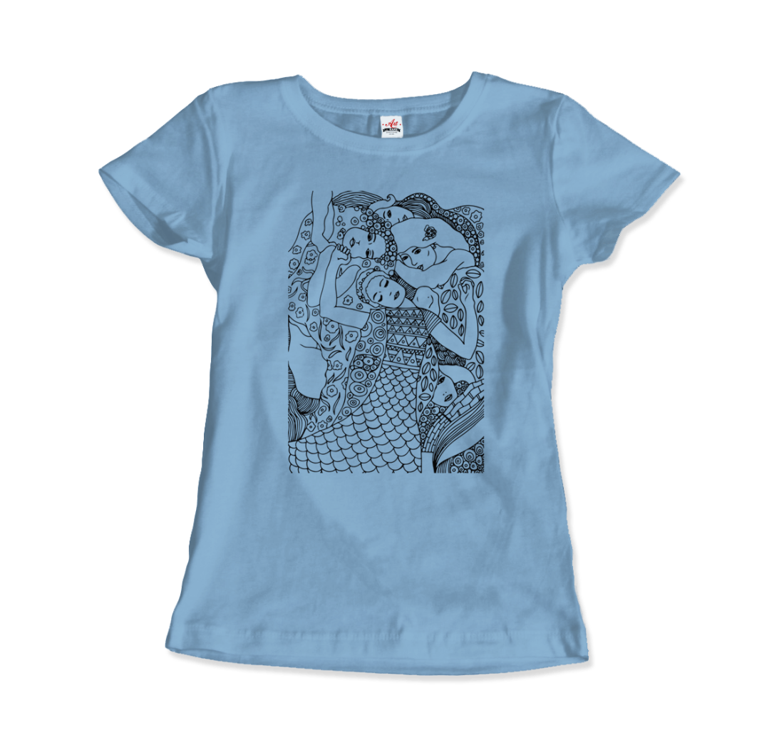 Gustav Klimt Jungfrun 1913 Skiss T-shirt