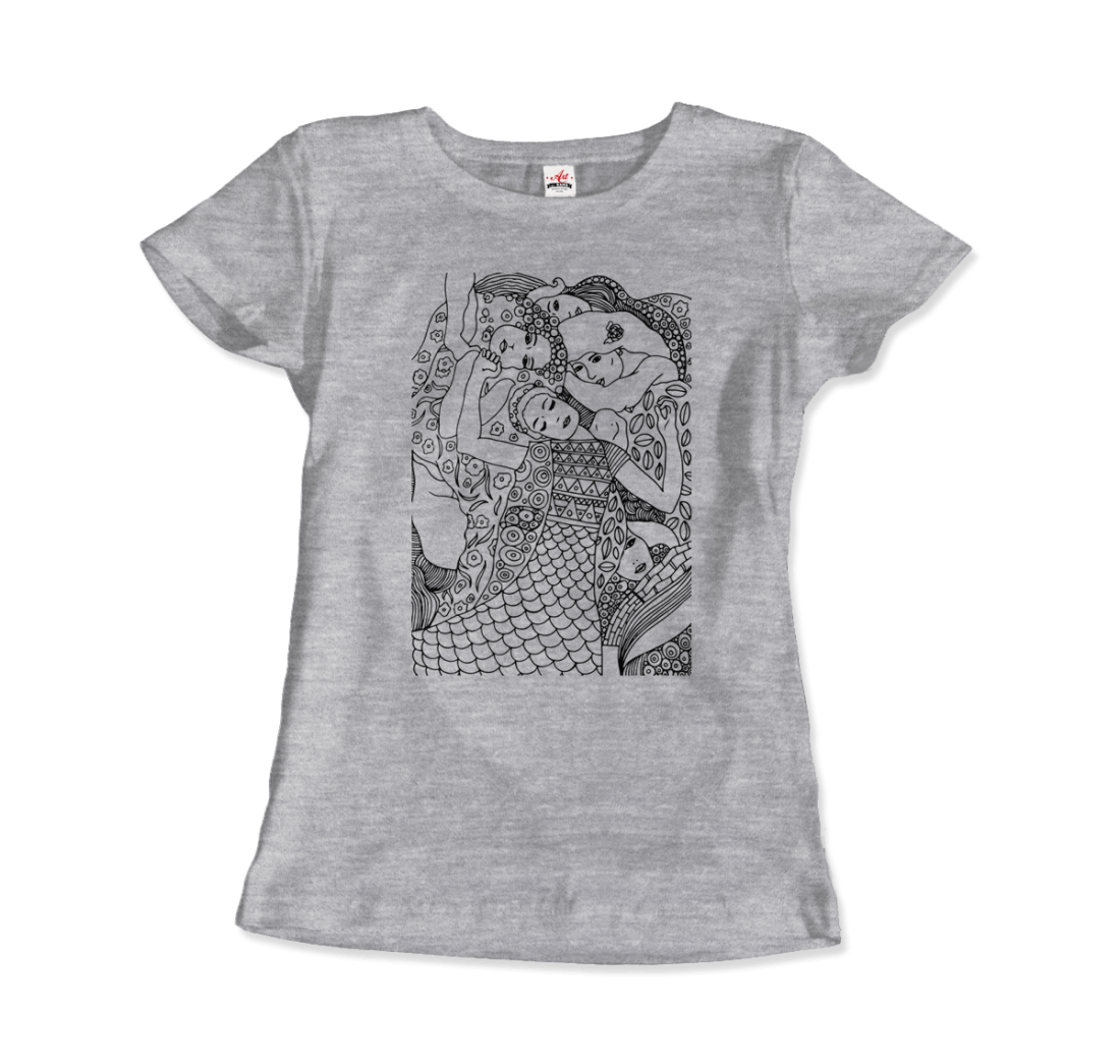 Gustav Klimt Jungfrun 1913 Skiss T-shirt