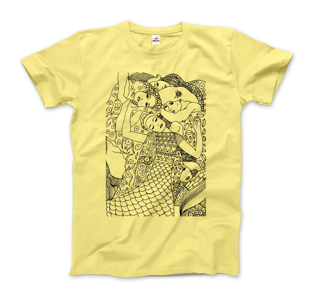 Gustav Klimt Jungfrun 1913 Skiss T-shirt