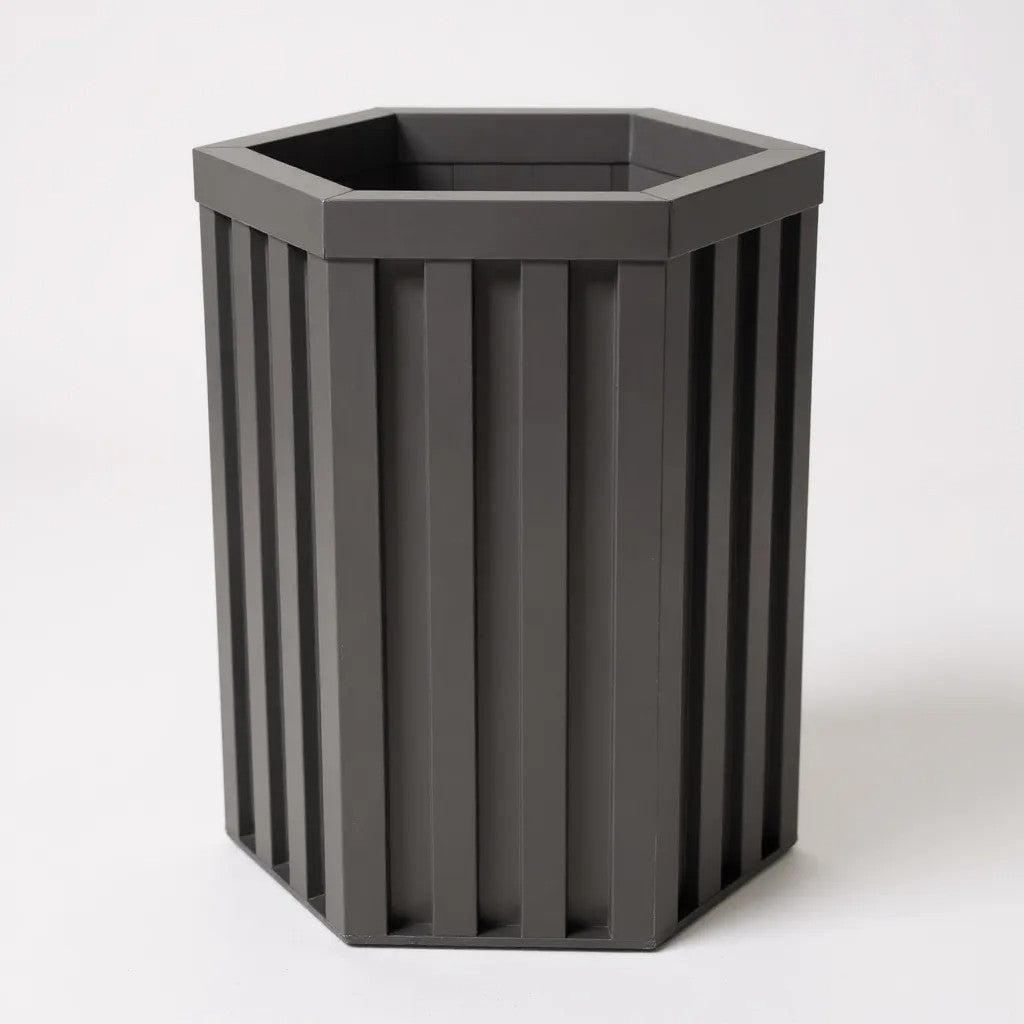 Hexagon Grove Column Planters - Medium