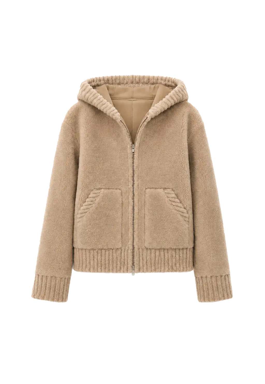 Fireladyfur Women's Hooded Merino Sheepskin Jacket“Bad Boy”
