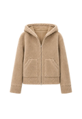 Fireladyfur Women's Hooded Merino Sheepskin Jacket“Bad Boy”