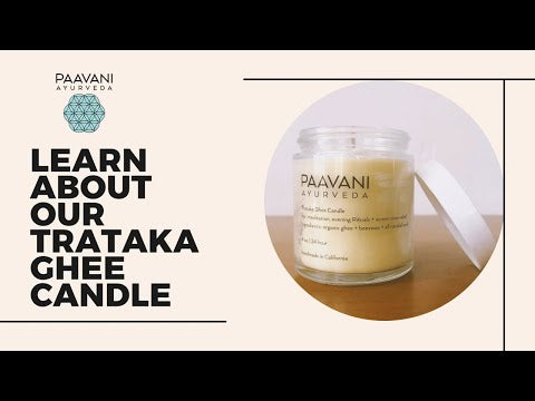 Trataka Ghee Kerze | Ayurvedische Meditationskerze für Fokus & Augengesundheit