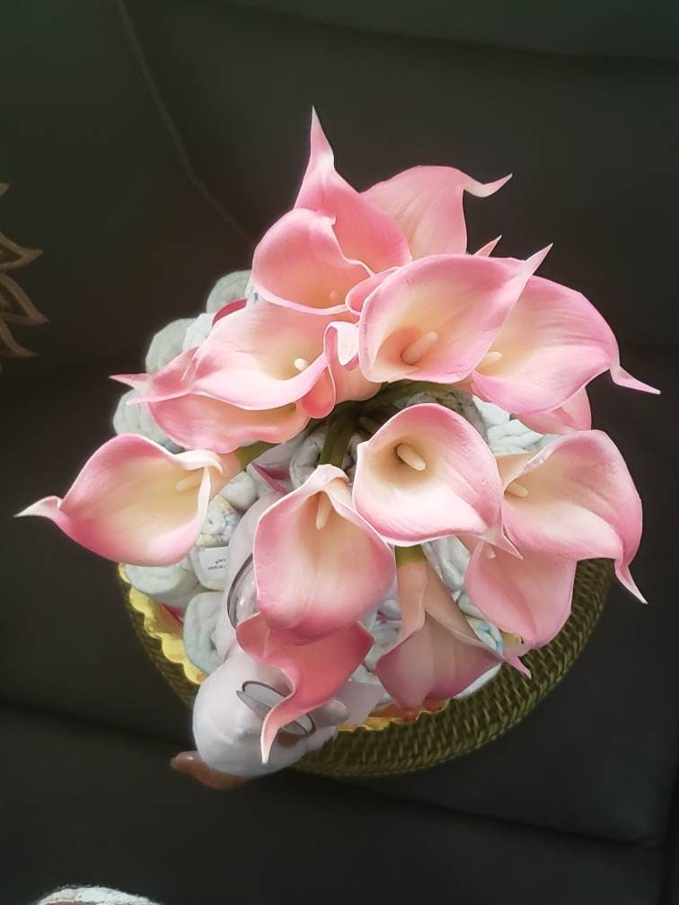 Flower Baby Girl Diaper Cake