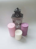 Beeswax Pillar Candle Set – 3pcs