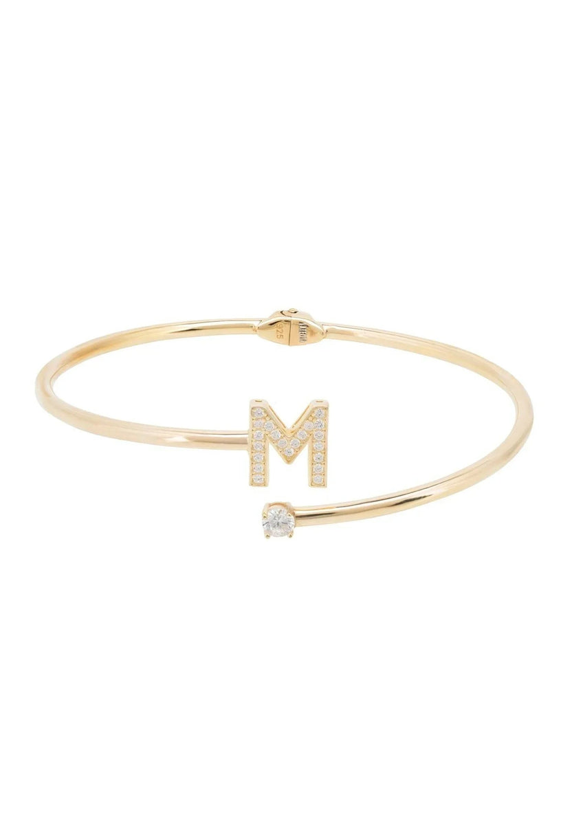 Brazalete con Inicial Dorado M