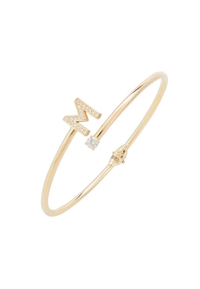 Brazalete con Inicial Dorado M