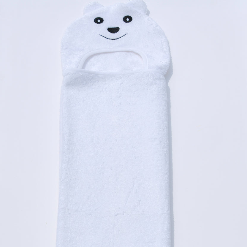 Bamboo Rayon Bear Hooded Turkish Towel: Little Kid