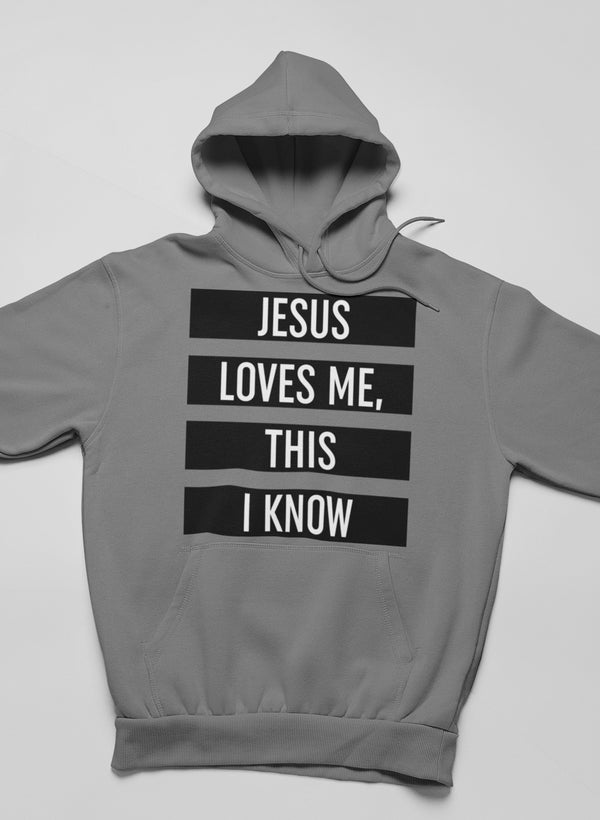 Bluza z kapturem „Jezus mnie kocha, o tym wiem”