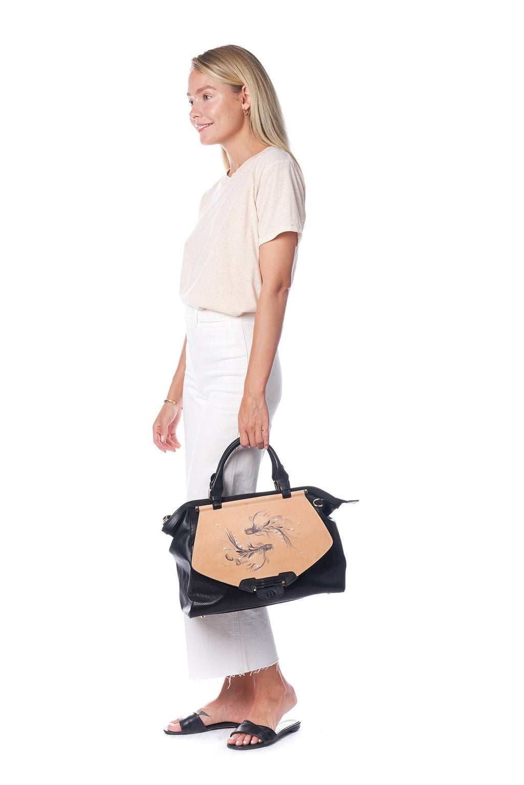 Koi Large Black Satchel