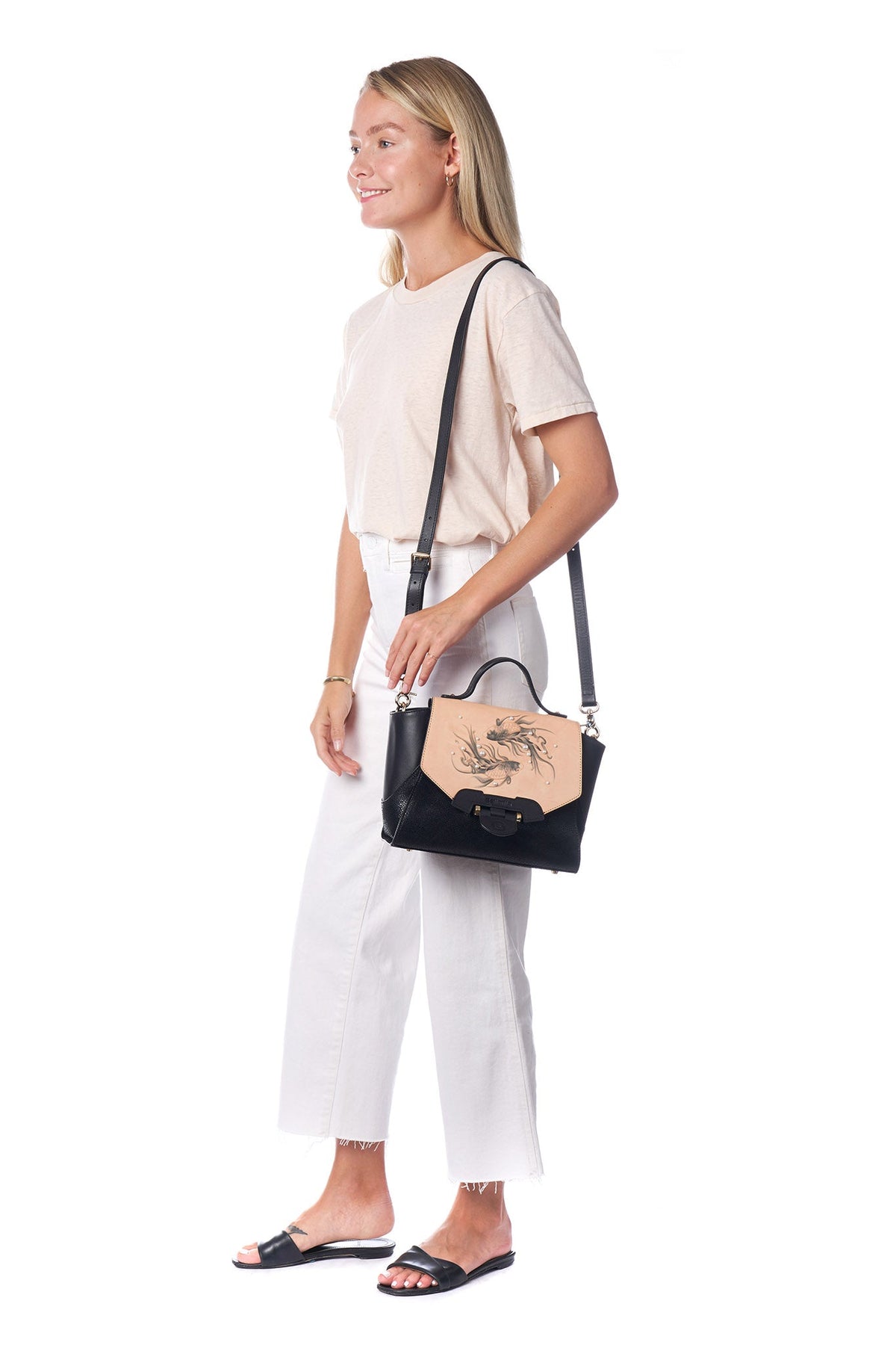 Koi Small Black Satchel