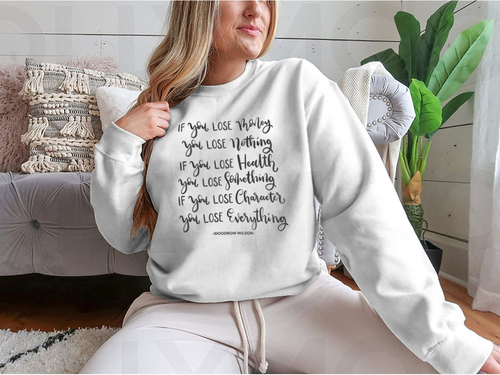 If You Lose Character You Lose Everything Scripture Hand Lettering