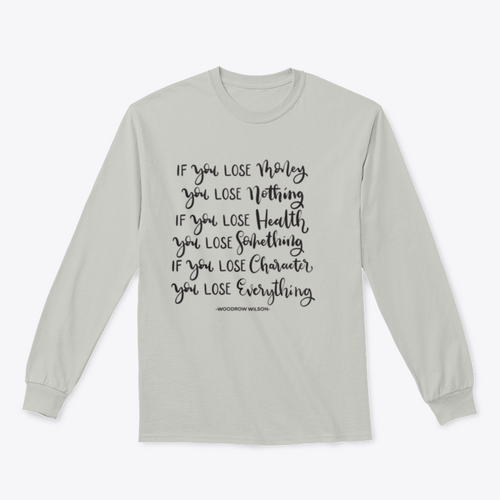 If You Lose Character You Lose Everything Scripture Hand Lettering