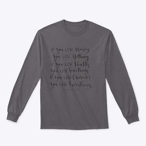 If You Lose Character You Lose Everything Scripture Hand Lettering