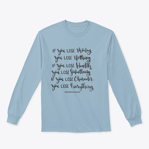 Wenn du deinen Charakter verlierst, verlierst du alles – Handlettering zur Heiligen Schrift