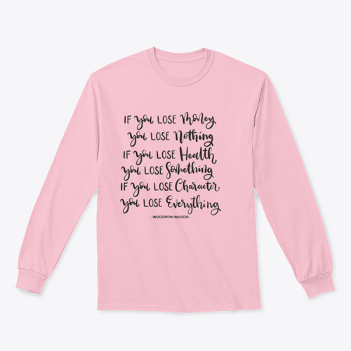 If You Lose Character You Lose Everything Scripture Hand Lettering