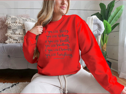 If You Lose Character You Lose Everything Scripture Hand Lettering