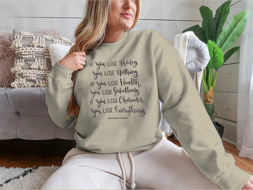 If You Lose Character You Lose Everything Scripture Hand Lettering
