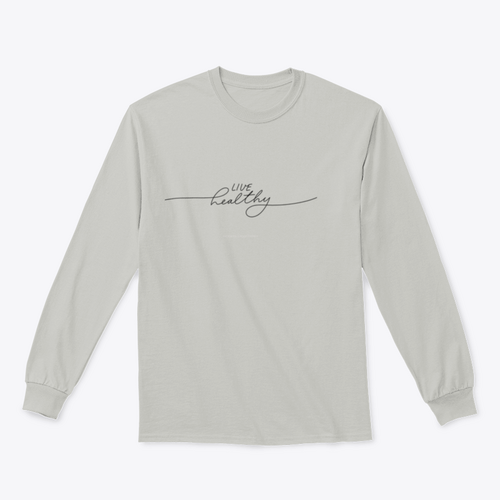 Design "Live Healthy" für Sweatshirt