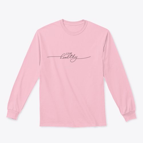Design "Live Healthy" für Sweatshirt