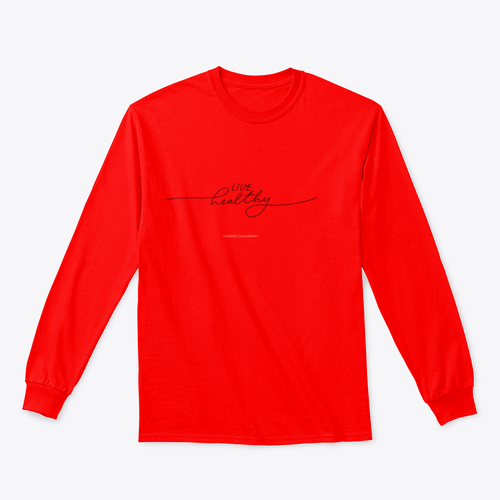 Design "Live Healthy" für Sweatshirt