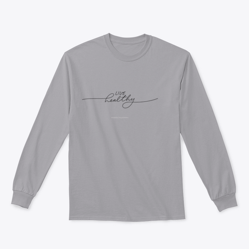 Design "Live Healthy" für Sweatshirt