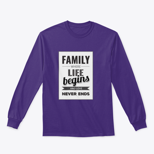 Familie, wo das Leben beginnt und die Liebe niemals endet, jede Liebesgeschichte ist