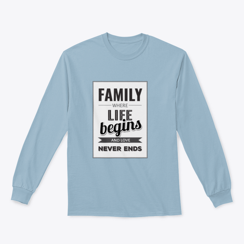 Familie, wo das Leben beginnt und die Liebe niemals endet, jede Liebesgeschichte ist