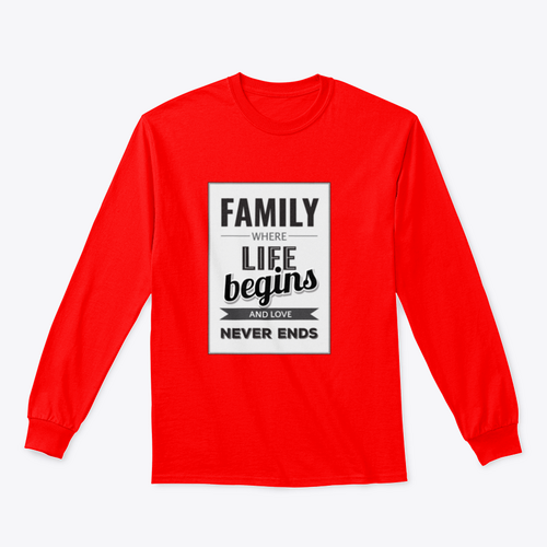 Familie, wo das Leben beginnt und die Liebe niemals endet, jede Liebesgeschichte ist