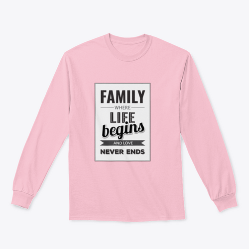 Familie, wo das Leben beginnt und die Liebe niemals endet, jede Liebesgeschichte ist