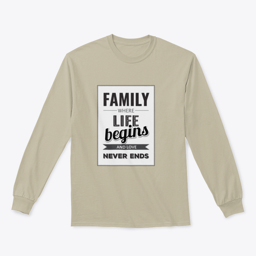 Familie, wo das Leben beginnt und die Liebe niemals endet, jede Liebesgeschichte ist