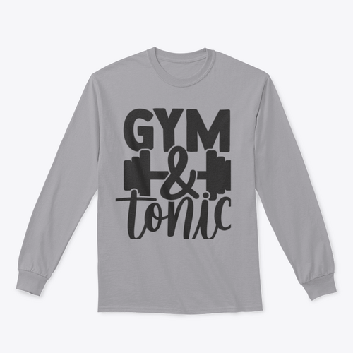Gym And Tonic Typographic Illustration Textile Graphic